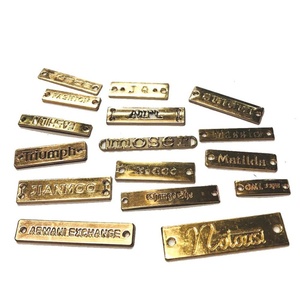 Custom Gold <b>Bag</b> Hardwear <b>Accessories</b> Metal Logo Label Tags for Leather <b>Bag</b> - Product Image 3
