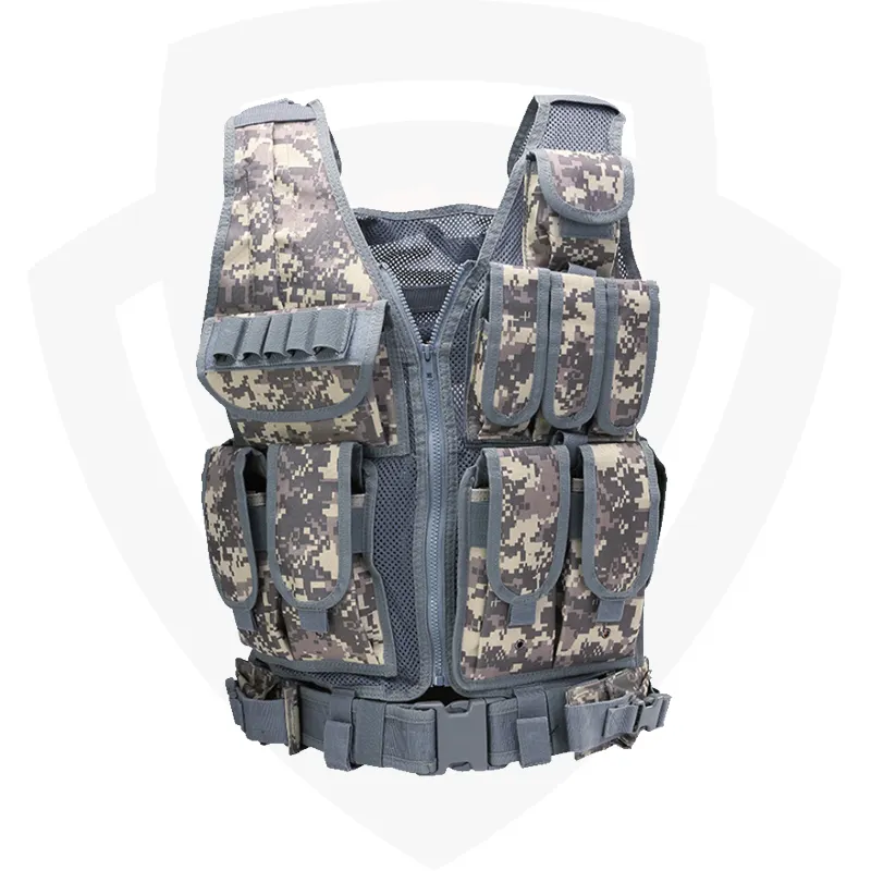 Doublesafe Wholesale ACU Digital Camo Security Guards Lightweight Vest Soft Safety Multi-functional Mesh Tactical Vest For Men