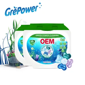 Liby Grepower OEM/ODM Low Foaming Dissolvable Detergent Capsule Cleaner 20g* Laundry Detergent Pods Room Gel Apparel Above 60%