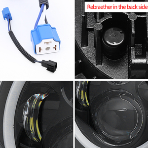 7 pulgadas Halo 7 "Led faro señal motocicleta Thar faro 7 Led luces de humo para Land Rover <span class=keywords><strong>Defender</strong></span> para Harley para <span class=keywords><strong>jeep</strong></span> - Product Image 4