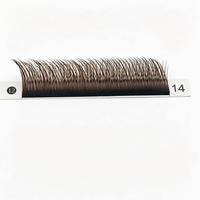 Extensions de cils naturels YY multirangs 5D Coffee Brown Fox en poils synthétiques, sans cruauté animale, courbure mixte C D, gauche droite YY