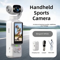 Caméra d'action HD 4K LK-033 avec objectif rotatif à 180°, lumière d'appoint, anti-tremblement, écran rabattable 1,97 pouces, pour prise de vue vidéo en extérieur et en voyage