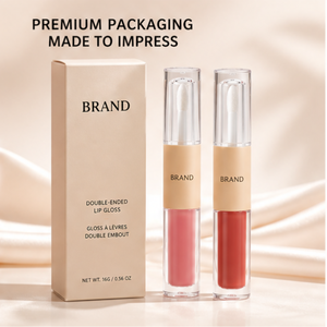 Gloss repulpant pour les lèvres double embout effet miroir longue tenue, marque privée, vente en gros, pour maquillage de fête - Product Image 6