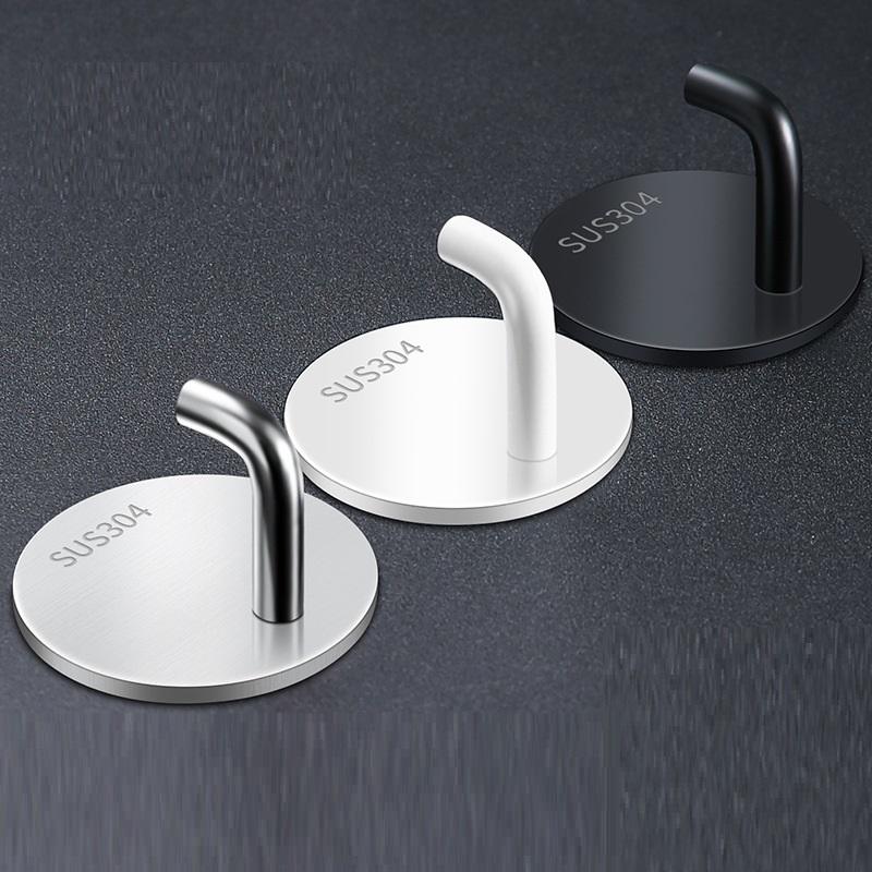 (ไม่ใช่กาวเล็บ) ตะขอทรงกลม7สีดำ