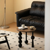 Table basse en bois de chêne massif de style nordique rétro français, table à thé moderne pour salon, robuste, durable et écologique pour hôtel et villa