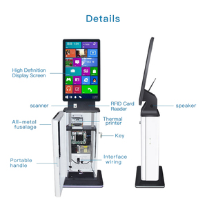 Crtly màn hình cảm ứng 27 inch thanh toán tầng thường vụ hộ chiếu <span class=keywords><strong>Scanner</strong></span> <span class=keywords><strong>kiosk</strong></span> tự dịch vụ khách sạn kiểm tra trong <span class=keywords><strong>kiosk</strong></span> - Product Image 2