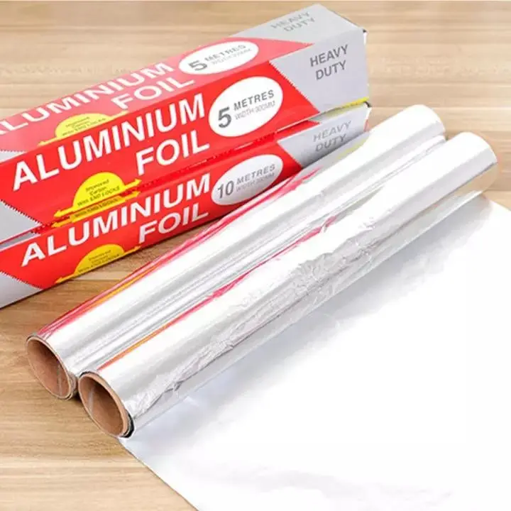 Rollo de papel de aluminio para hornear de grado alimenticio, forma fácil y suave, precio
