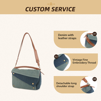 Nouvelle mode : Sacs sous le bras en jean de luxe vintage pour femme, avec fermeture éclair géométrique personnalisée, légers et portables, style dumpling