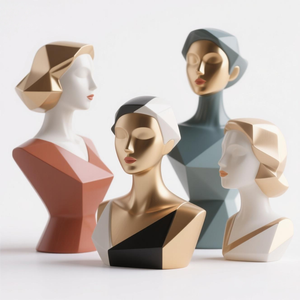 Portalápices de Resina <span class=keywords><strong>3D</strong></span> Personalizado, Escultura de Cabeza de Mujer Americana con Detalles Pintados a Mano. Pedidos al por Mayor de OEM y Personalización de Logotipos - Product Image 6