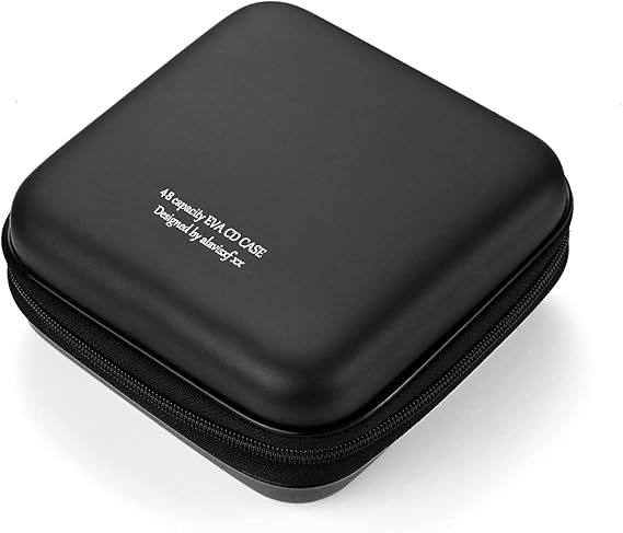 Portable Protective EVA DVD Case CD Storage Organizer Wallet With Car Holder Convenient Portable Case for Home or Office Use