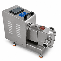 Pompe à lobes rotative intelligente YAQUAN Pro-30 380V en acier inoxydable 304, 30 m³/h, avec variateur de fréquence intégré, contrôle de vitesse, 0,6 MPa, pour liquides industriels
