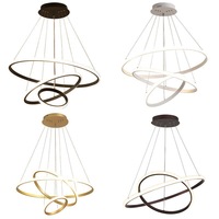 Lustre LED en gros pour chambre et salon, suspension en cristal moderne dorée
