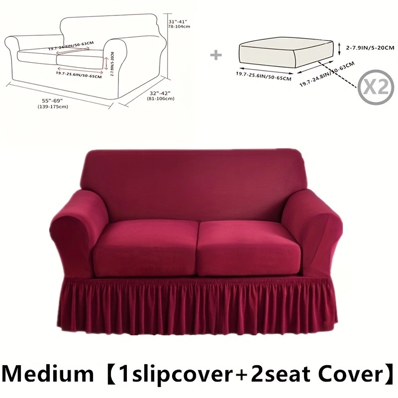 Rojo Mediano 1 funda + 2 funda de asiento