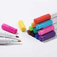 Marcadores Lavables No Tóxicos de Colores para Niños Pequeños, Dibujo, Manualidades, Fáciles de Limpiar, Suministros de Dibujo