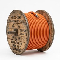 Câble d'alimentation 0,6/1 kV résistant au feu, isolé minéral, à 5 conducteurs en cuivre, norme IEC RTTZ, pour système de protection incendie
