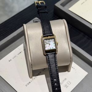 H Brand 2025 High Luxury Women's Square Analog Watch with Small Leather Band Crystal Dial <b>Window</b> Quartz Movement by Stop Watch - Product Image 6