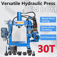 Presse hydraulique électrique compacte QDLSF pour le démontage du cuivre et de l'aluminium des moteurs usagés, broyeur pour station de recyclage, OEM/ODM