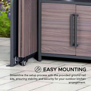 Nuova <span class=keywords><strong>Cucina</strong></span> BBQ Modulare Mobile da Esterno in Acciaio Inox e Acrilico, Stile Moderno, con Caratteristiche Ignifughe ed Ecologiche - Product Image 4