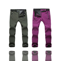 Pantalon d'hiver en polaire épais et chaud pour femmes, imperméable, randonnée, trekking, camping, ski, pantalon softshell, pantalon d'extérieur coupe-vent