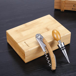 Caja de Vino Personalizada LMK106 al por Mayor, Embalaje de Madera de Pino sin Acabado, Embalaje de Regalo, Abridor de Botellas de Cerveza Rojo - Product Image 2