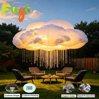 Modèle de nuage gonflable géant personnalisé de haute qualité, ballon nuage coloré gonflable pour la décoration de scène d'événements en plein air