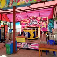 Manège familial Mini Tagada à 8 places pour parc d'attractions, petite balançoire disco rotative