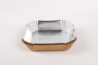 Plaque de cuisson carrée en aluminium pour friteuse à air, résistante aux hautes températures, jetable, pour cuisson sans huile