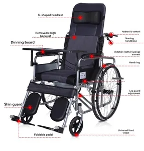 Paslanmaz çelik taşınabilir katlanır yaşlı özel seyahat el itme çok fonksiyonlu oturma tuvalet sandalyesi ile aşağı yalan olabilir