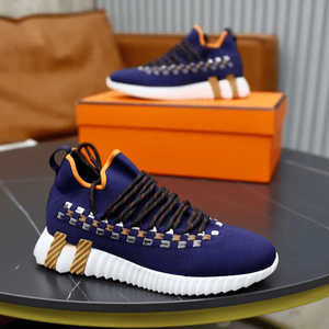 Chaussures de sport dynamiques pour hommes à amorti optimal, en daim mélangé de qualité supérieure, avec structure ventilée pour un confort réactif du pied - Product Image 5