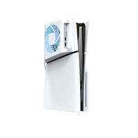 Ventilateur RGB de 10 cm avec contrôle de température par induction pour la coque de la console PS5 Slim, ventilateur de refroidissement de remplacement pour accessoires PS5 Slim