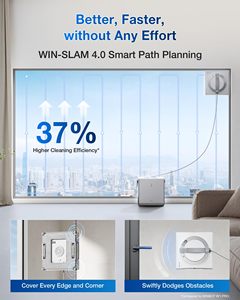 Robot Limpiacristales ECOVACS WINBOT W2 OMNI con Tecnología Win SLAM 4.0, Planificación Inteligente de Rutas y 10 Niveles de Protección de Seguridad para Hogares y Hoteles - Product Image 5