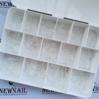 600 Uds una caja extensión de uñas ataúd corto media cubierta mate 15 tamaños claro mate corto suave puntas de Gel