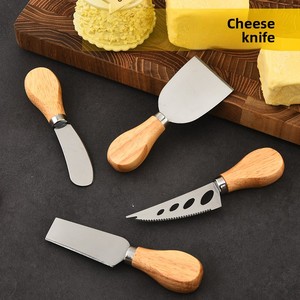 Juego de Cuchillos y Tenedores <span class=keywords><strong>para</strong></span> Queso de Acero Inoxidable 304 con Espátula <span class=keywords><strong>para</strong></span> Cocina, Repostería y Herramientas <span class=keywords><strong>para</strong></span> Tabla de Quesos y Pizza - Product Image 2
