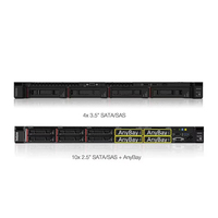 Serveur en rack ThinkSystem SR630 V3 1U DDR4 Neuf en stock pour processeur Intel Xeon 1,8 GHz