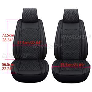 Housses de siège de voiture complètes 5 places, housses de siège automobiles en cuir PU imperméables pour Ford F150 Crew Cab 2009 - 2021 - Product Image 5