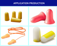 Machine de production de embouts auriculaires en polyuréthane pour la fabrication de coussinets d'oreille souples en PU et de bouchons d'oreille, entièrement automatique et multi-stations