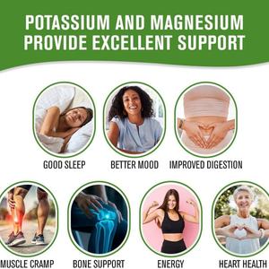Citrato de Magnesio Personalizado con Potasio para Mejorar la Calidad del Sueño, Función Nerviosa y Soporte Electrolítico, Suplemento de Magnesio - Product Image 2