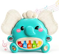 Jouet musical pour tout-petits EPT Elephant Piano, clavier interactif pour les enfants de 1 à 3 ans, apprentissage précoce, cadeau éducatif avec volume réglable
