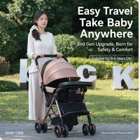 Poussette de voyage pour bébé avec design pliable compact pour une utilisation en extérieur