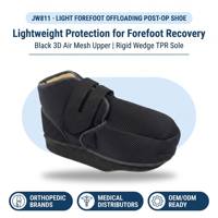 Chaussure post-opératoire de décompression de l'avant-pied en gros, avec protection d'orteil amovible, maille 3D, Velcro, cale en TPR, pour la récupération après chirurgie de la voûte plantaire et des orteils