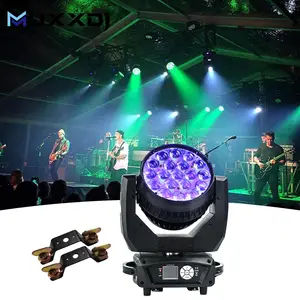 RGBW Zoom yıkama Dj disko ışıkları 19*15w led hareketli kafa düğün disko parti için profesyonel sahne aydınlatma