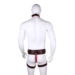 DOGLOV <b>Leather</b> Strapon <b>Harness</b> with <b>Body</b> Restraint Belt Couples BDSM Sex Game Fetish Strapon <b>Harness</b> for Women - Product Image 4
