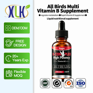 Botella con Gotero Ámbar de 60ml 100ml para Vitaminas Líquidas para Aves, Palomas de Competición, Gallos de Pelea, Aves de Corral, Fórmula Personalizable OEM ODM - Product Image 1