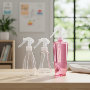 Empty Round PET <b>Plastic</b> <b>Spray</b> <b>Bottle</b> 16 Oz 240Ml 360Ml 500Ml With Trigger Sprayer For Room Cleaning - Product Image 3