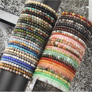 สร้อยข้อมือลูกปัดอเมทิสต์ธรรมชาติแฟชั่นขายส่งสำหรับผู้หญิง สร้อยข้อมือหรือกำไลข้อมือทันสมัยสำหรับงานแต่งงาน งานครบรอบ งานปาร์ตี้ ของขวัญ - Product Image 2