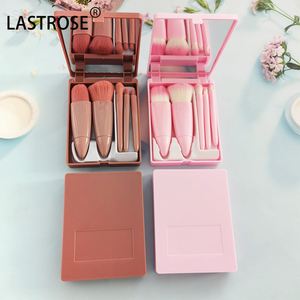 Meilleur ensemble de pinceaux de maquillage économique 5 pièces avec organiseur, pinceaux de maquillage moelleux de haute qualité pour filles - Product Image 4