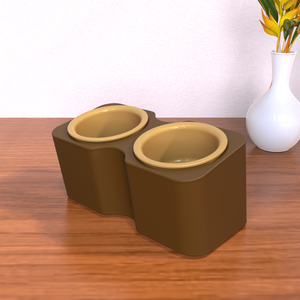 Bol pour chat personnalisé 2 en 1 détachable, bol en céramique surélevé pour l'eau et la nourriture, anti-vomissement, avec support - Product Image 5