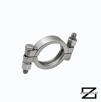 Raccord Sanitaire Tri-Clamp en Acier Inoxydable 304, Double Boulon, Poli Miroir, Haute Pression, 1,5 Pouce, Qualité Alimentaire, pour Laiterie et Brasserie, OEM