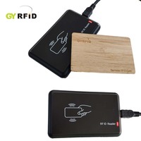 Lector de tarjetas RFID GYRFID de 13,56 MHz, lector RFID de proximidad de escritorio para salida UID