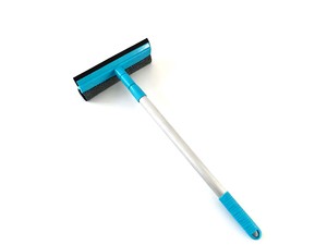 2-in-1 Telescopic Window Squeegee with Aluminum <strong>Handle</strong> <strong>Sponge</strong> and Rubber Squeegee Blade for Glass Shower Door Car Windshield - Product Image 3
